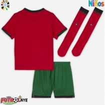 Camiseta Portugal Primera Equipación para niños Eurocopa 2024 manga corta (+ pantalones cortos)